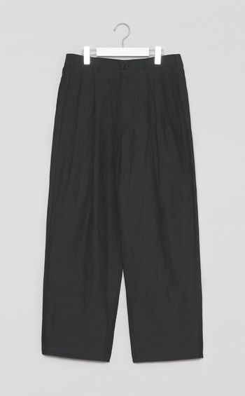 ウールリネン2タックトラウザー