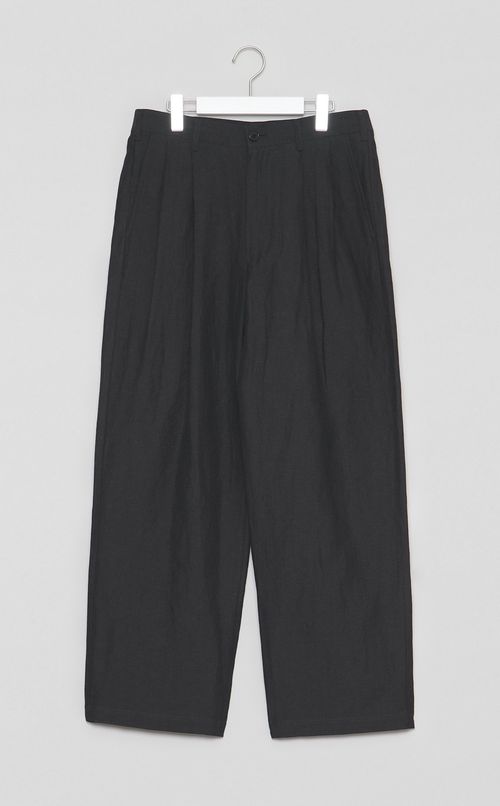 ウールリネン2タックトラウザー