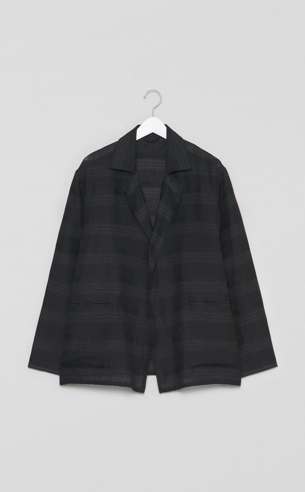 マルチストライプライトシャツジャケット