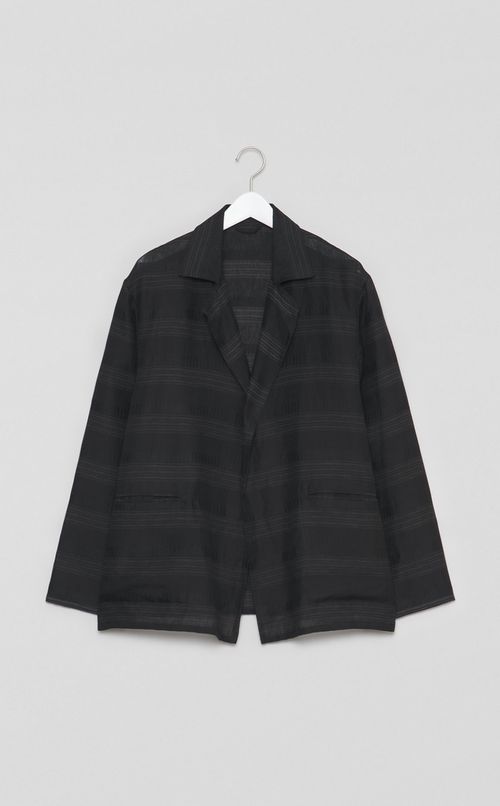 マルチストライプライトシャツジャケット