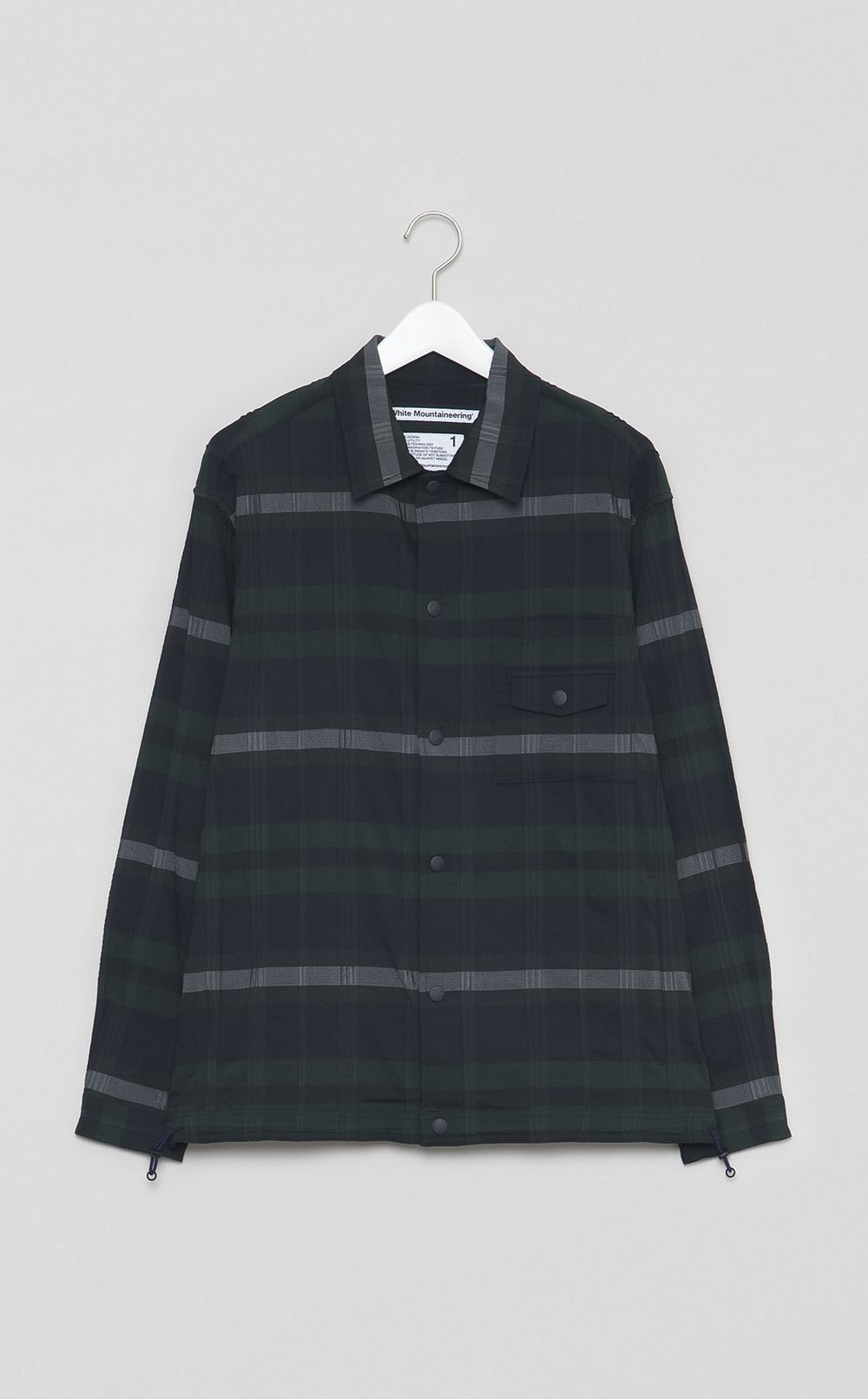 チェックシャツブルゾン