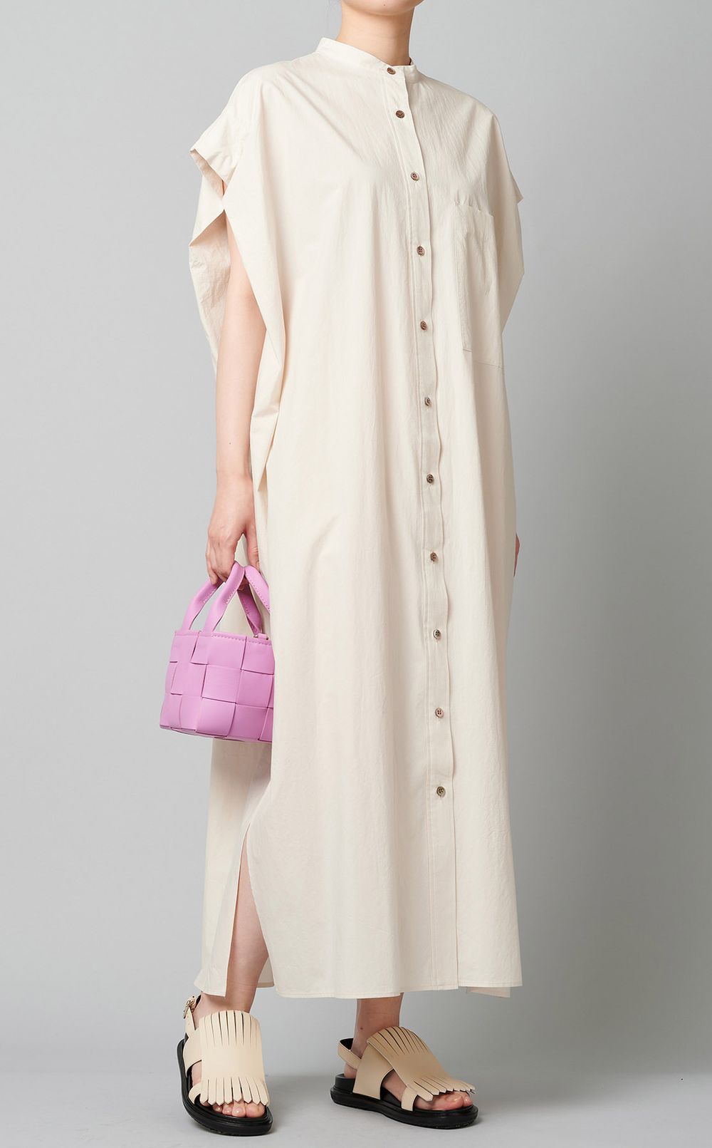 2wayレザーバケットバッグ