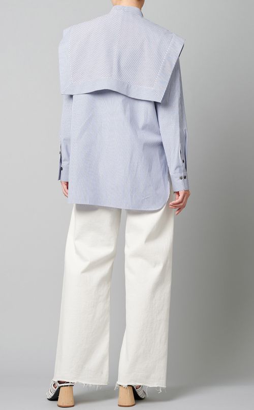 コットンセーラーヨークシャツ