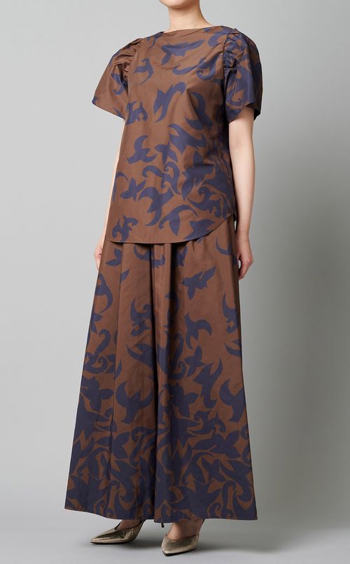 プリントフレアパンツ