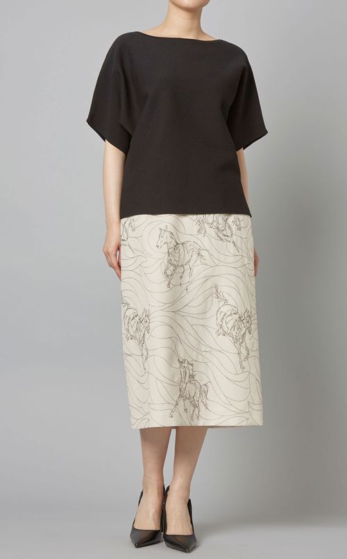 半袖ニットプルオーバー