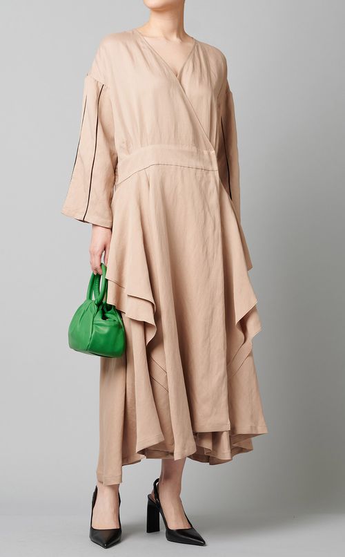 カシュクールドレープワンピース