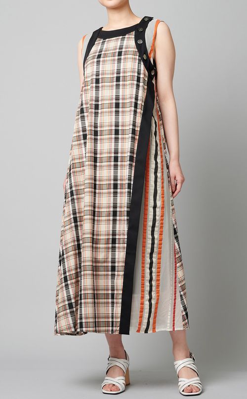 マルチカラーロングワンピース