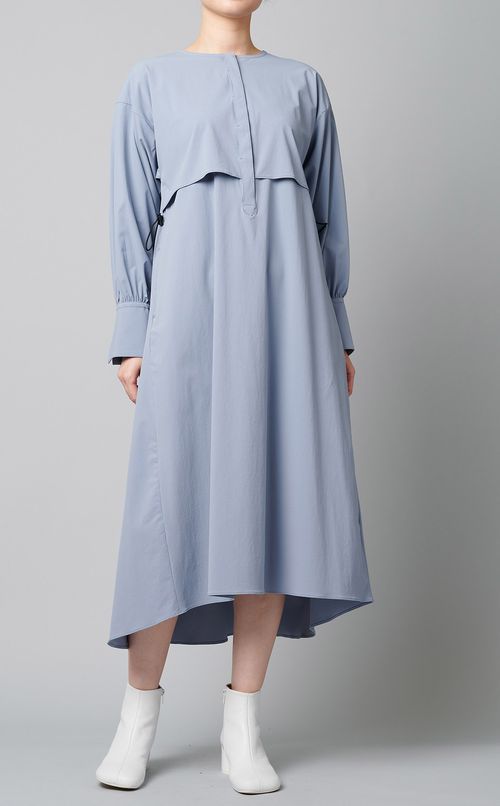 バックシャーリングポケッタブルワンピース