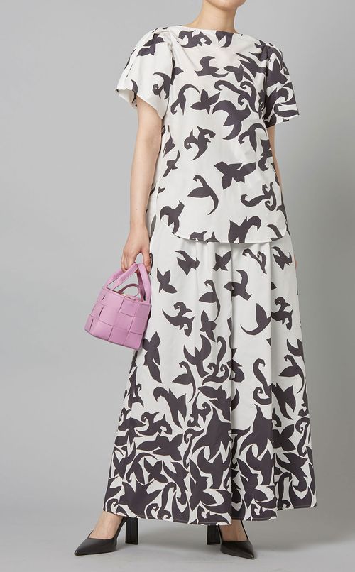 プリントフレアパンツ