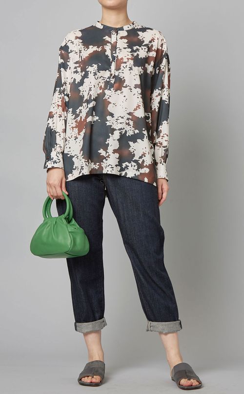 プリントプルオーバーシャツ