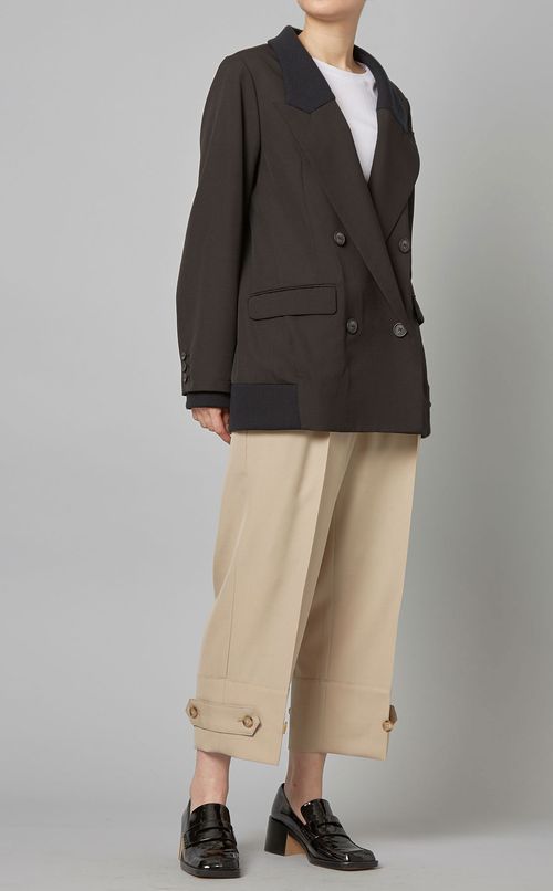 裾フラップパンツ