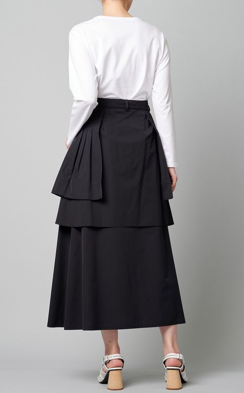 デザインポケットロングスカート