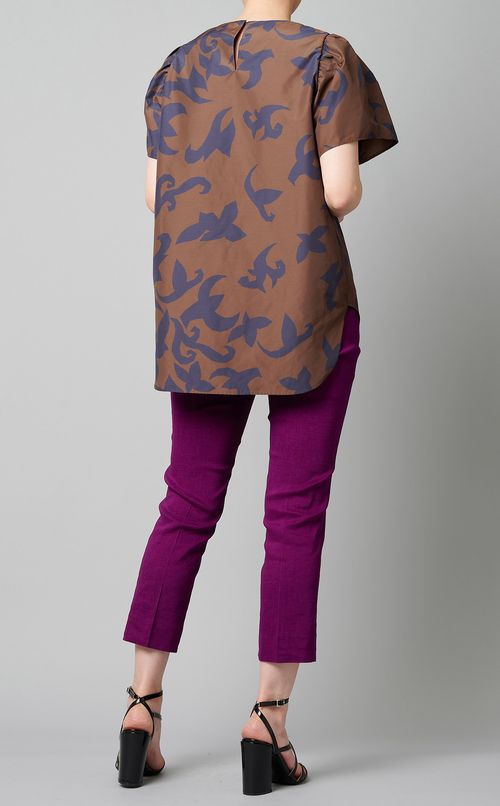 プリントギャザースリーププルオーバー