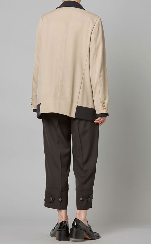 リブ使いダブルジャケット