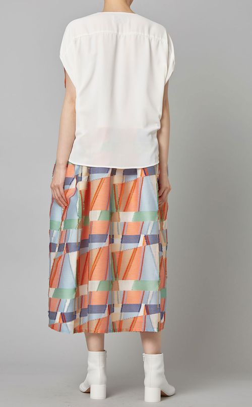 カットジャガードワンピース