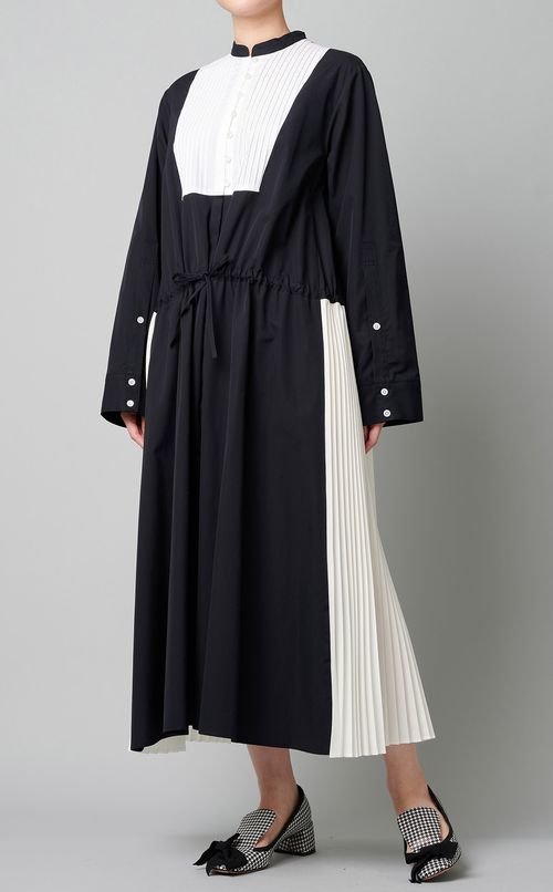 ヨーク切替シャツワンピース