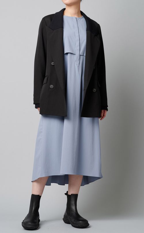 バックシャーリングポケッタブルワンピース