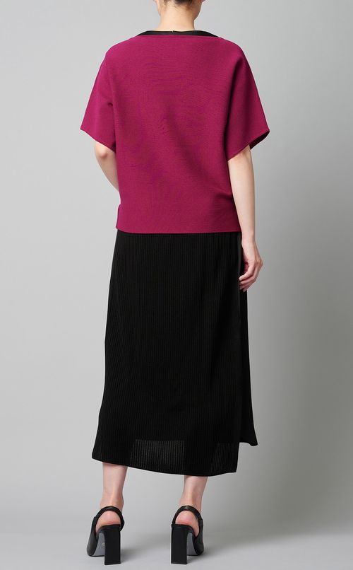 半袖ニットプルオーバー