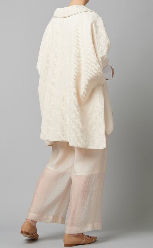 コットンオープンネックプルオーバー