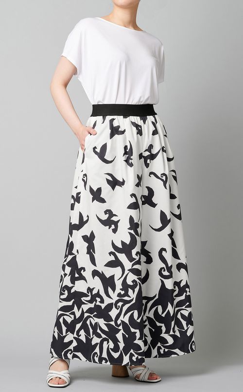 プリントフレアパンツ