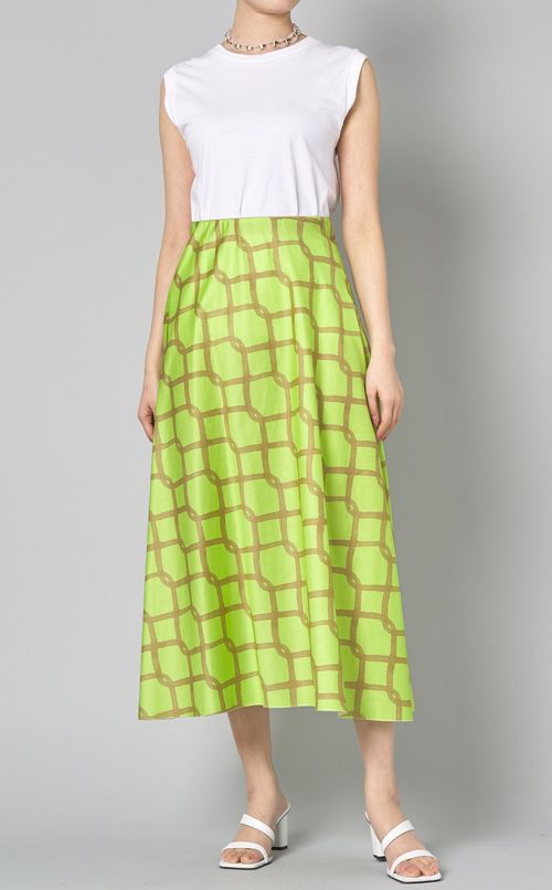 クリアチェーンメタルパーツネックレス