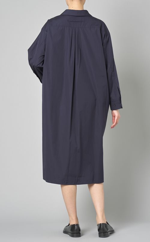 オープンカラーシャツワンピース