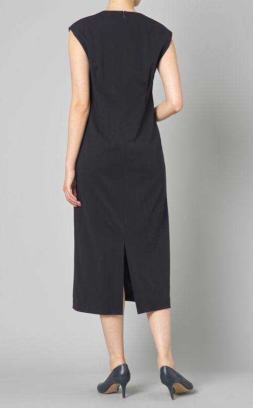 Vネックフレンチスリーブワンピース