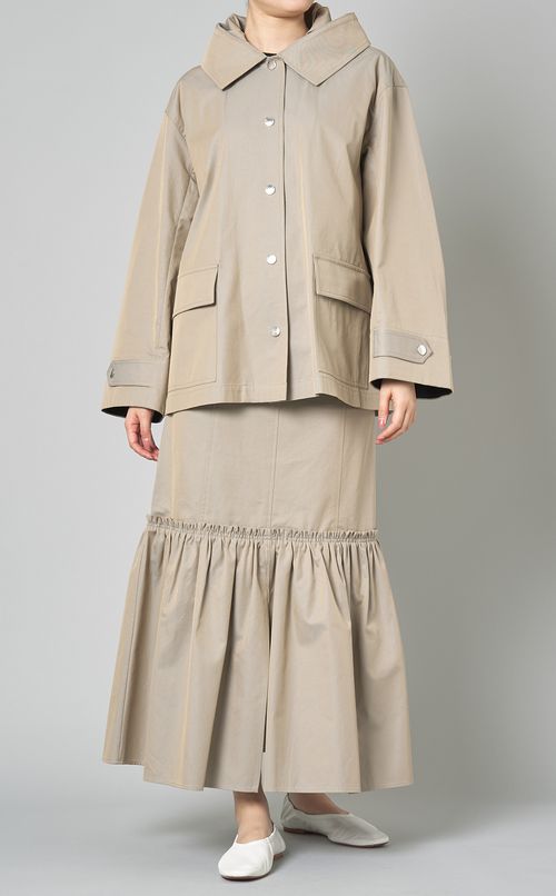 コットンティアードロングスカート