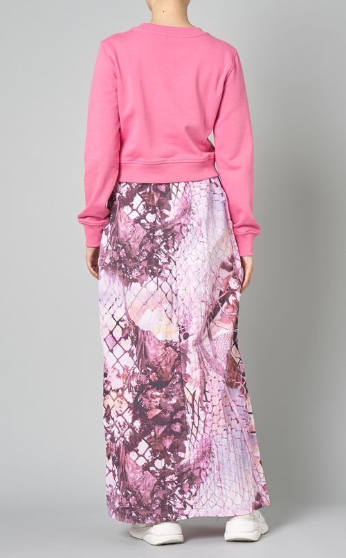 プリントナイロンロングスカート