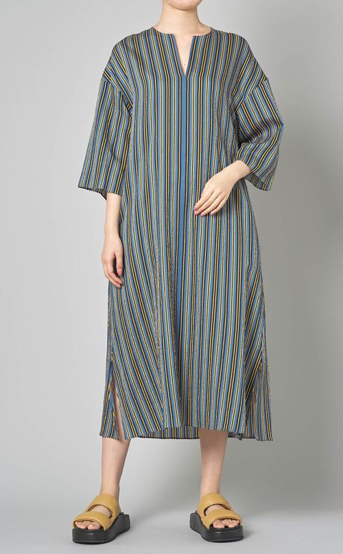 2wayマルチストライプワンピース