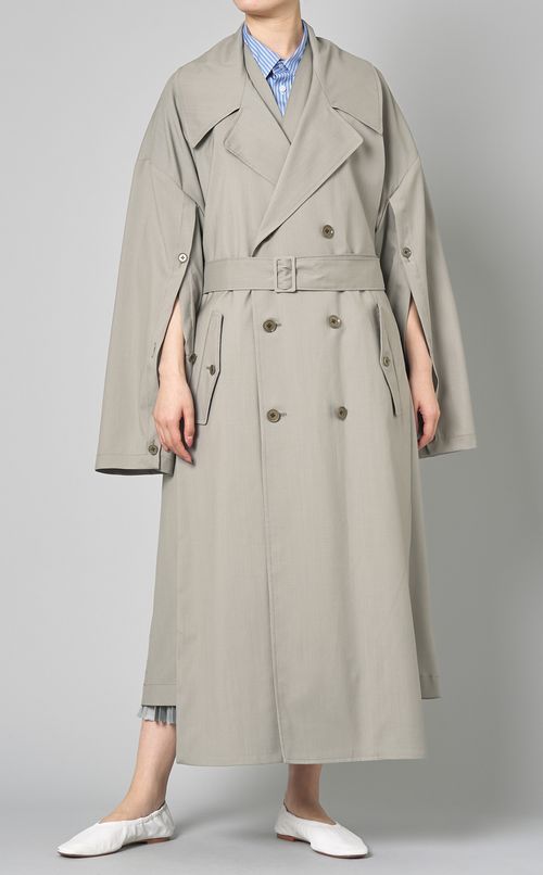 ストライプオーバーサイズシャツワンピース