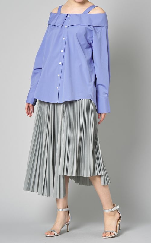 アシンメトリープリーツスカート