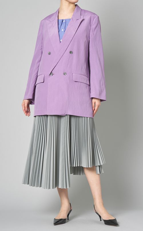 アシンメトリープリーツスカート