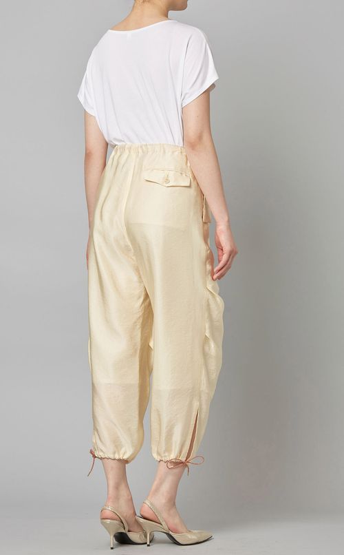 ドローストリングツイルパンツ