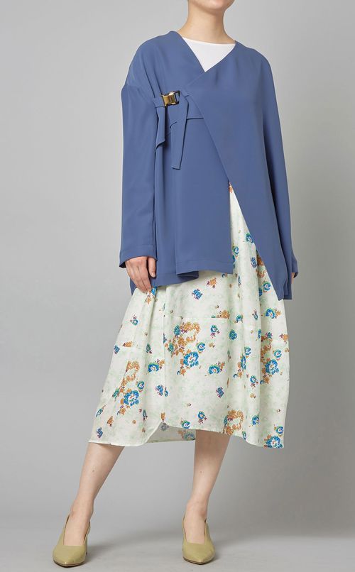 アシンメトリードレープジャケット