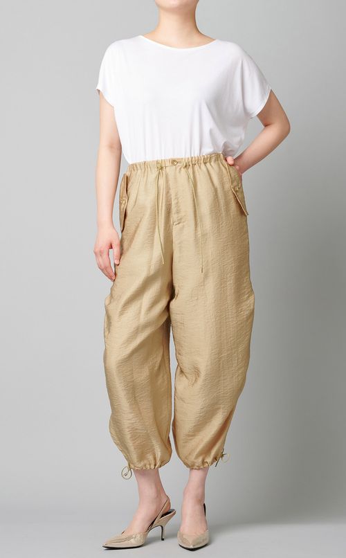 ドローストリングツイルパンツ