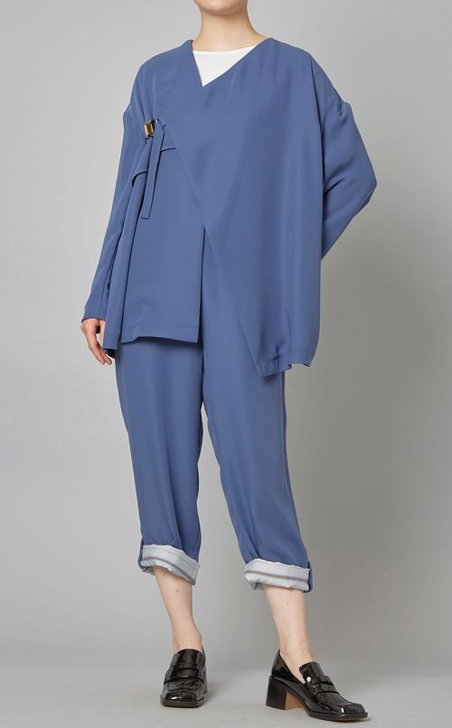 アシンメトリードレープジャケット