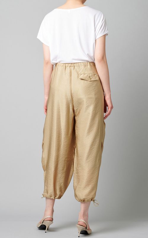 ドローストリングツイルパンツ