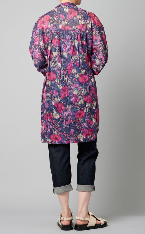 プリントプルオーバーフレアブラウス