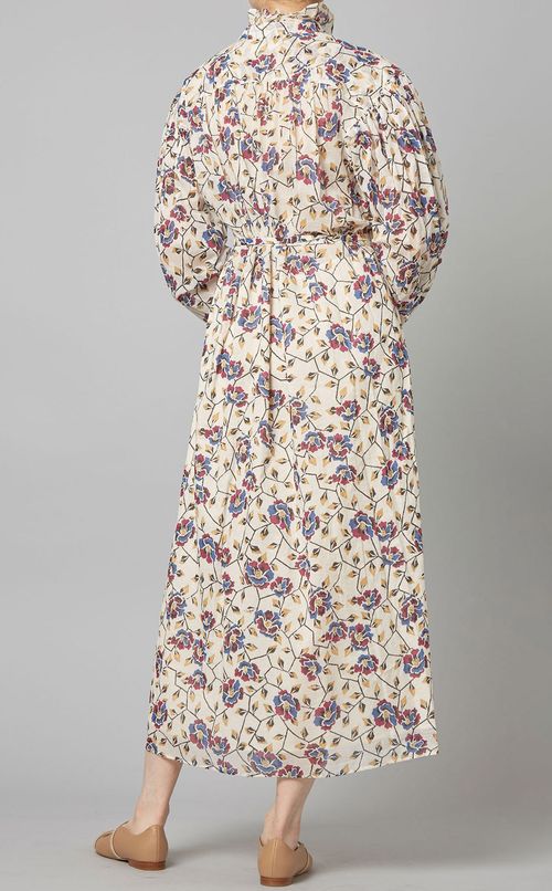 プリントフリルカシュクールワンピース