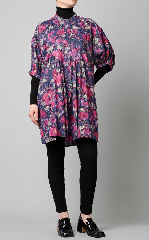 プリントプルオーバーフレアブラウス