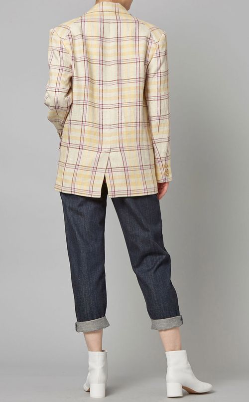 チェックテーラードジャケット