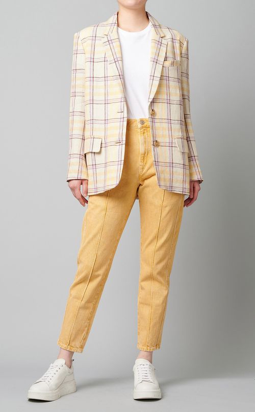 チェックテーラードジャケット