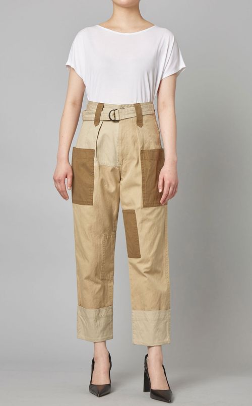 パッチワークデザインパンツ