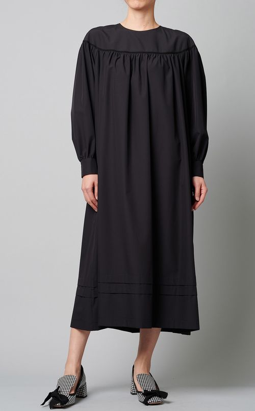 ボリュームスリーブギャザーワンピース