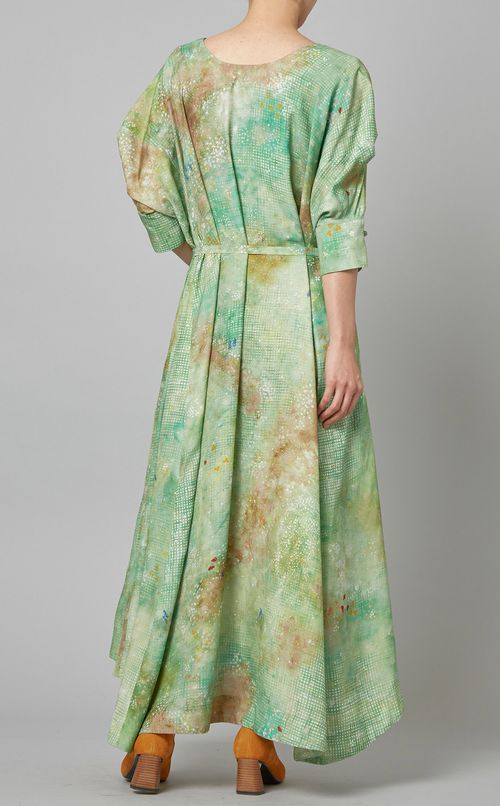 スケッチプリントワンピース