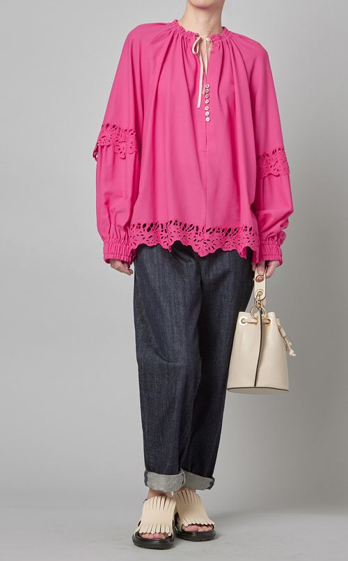 レースコットンプルオーバー