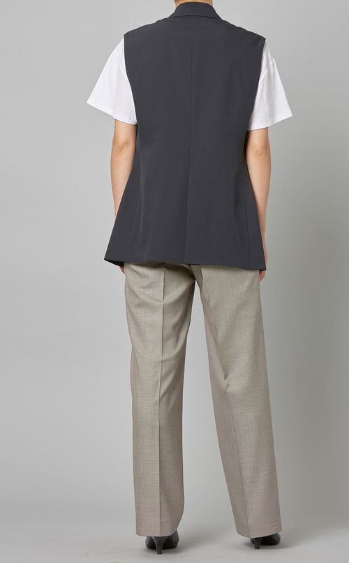 ダブルブレストセミピークジレ