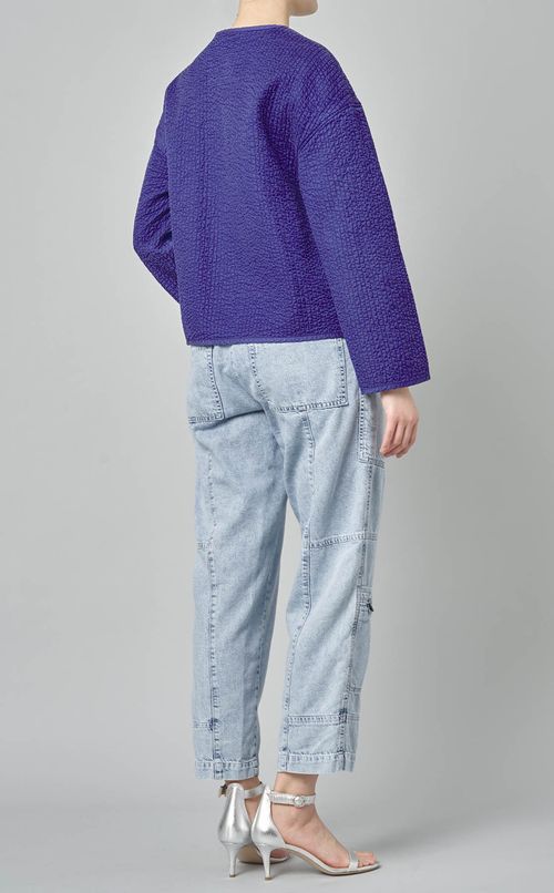 マトラッセコットンノーカラージャケット