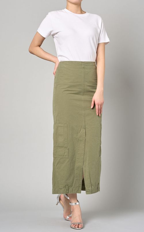 アーミーロングタイトスカート